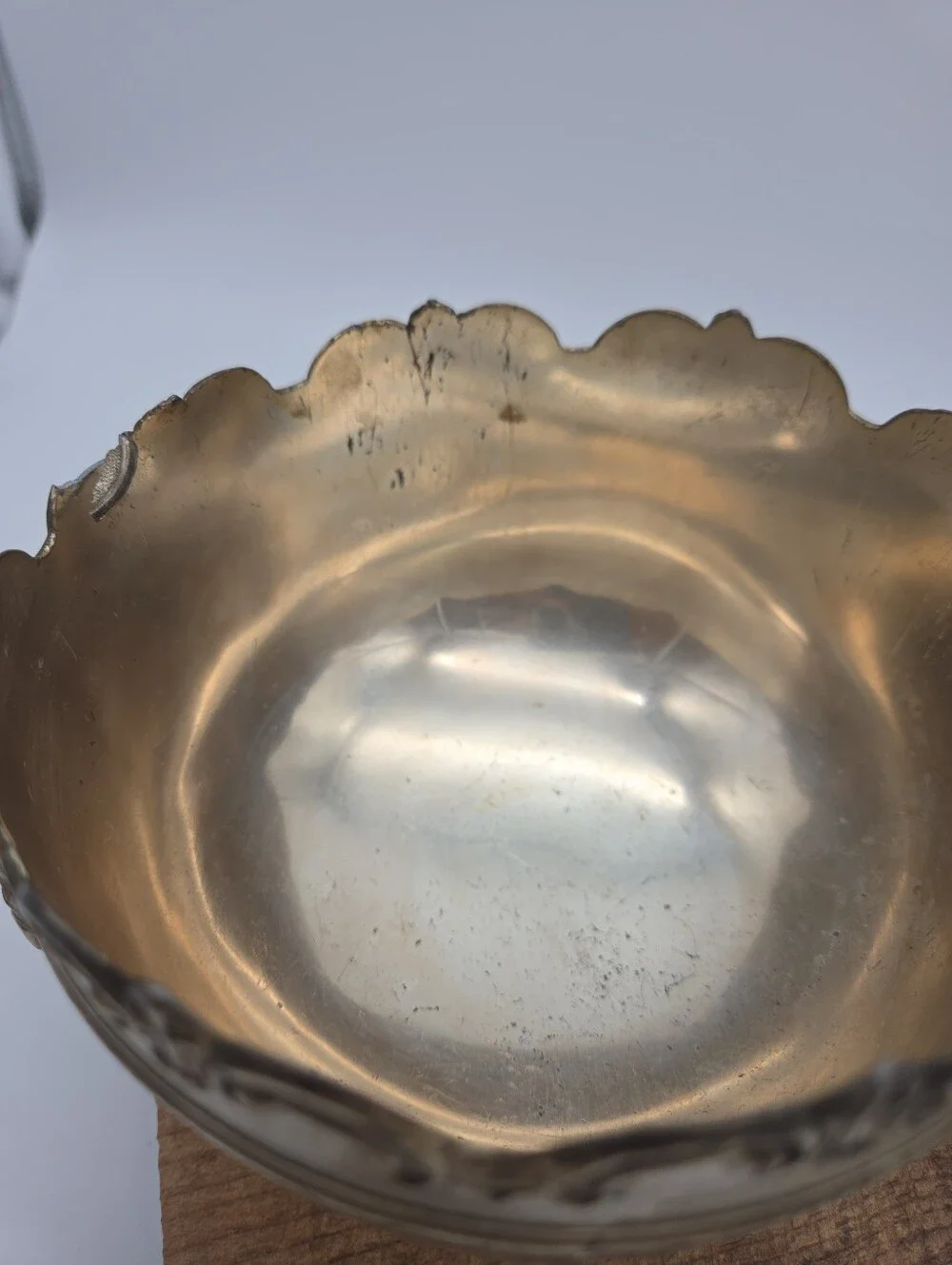Vintage Victorian Silver Plated Monteith Bowl Lion Head Corbell